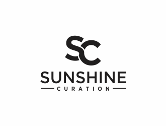 Sunshine Curation  logo design by santrie