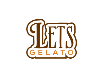 Lets Gelato logo design by Artomoro