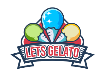 Lets Gelato logo design by serprimero