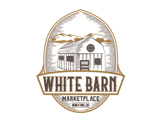 WHITE BARN MARKETPLACE logo design by mmyousuf