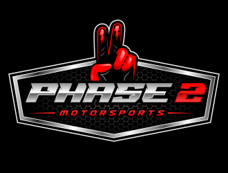 Phase 2 Motorsports logo design by Gopil