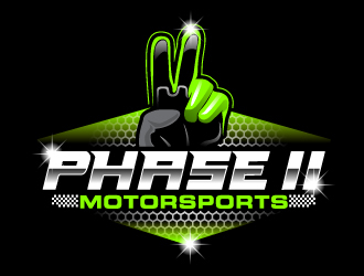 Phase 2 Motorsports logo design by Suvendu