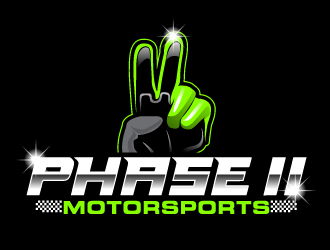 Phase 2 Motorsports logo design by Suvendu