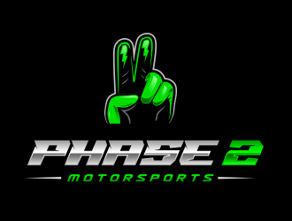 Phase 2 Motorsports logo design by Gopil