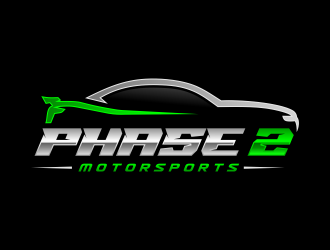 Phase 2 Motorsports logo design by Gopil