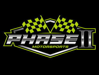 Phase 2 Motorsports logo design by DreamLogoDesign