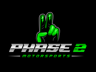 Phase 2 Motorsports logo design by Gopil