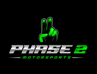 Phase 2 Motorsports logo design by Gopil