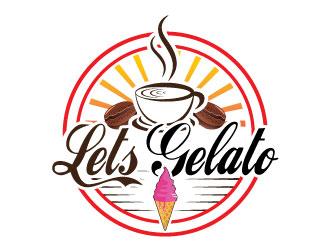 Lets Gelato logo design by Suvendu