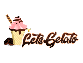 Lets Gelato logo design by Suvendu