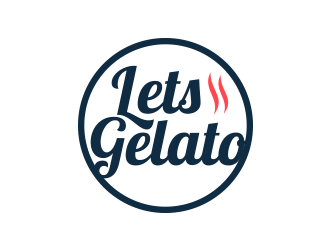 Lets Gelato logo design by keylogo