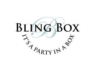 Bling Box It’s a party in a box logo design by puthreeone