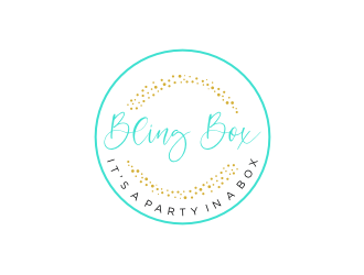 Bling Box It’s a party in a box logo design by mbamboex