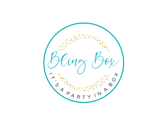 Bling Box It’s a party in a box logo design by mbamboex