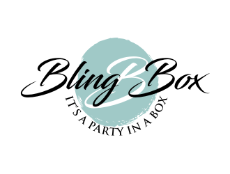 Bling Box It’s a party in a box logo design by puthreeone