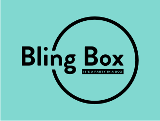 Bling Box It’s a party in a box logo design by Zhafir