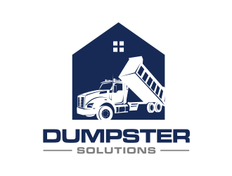 Dumpster Solutions logo design by GassPoll