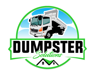 Dumpster Solutions logo design by AamirKhan