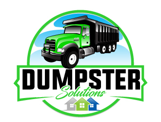 Dumpster Solutions logo design by AamirKhan