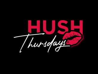 HUSH Thursdays logo design by hidro