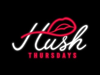 HUSH Thursdays logo design by MonkDesign