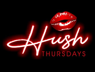 HUSH Thursdays logo design by MonkDesign