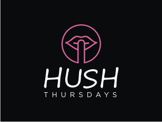 HUSH Thursdays logo design by mbamboex