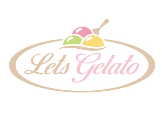 Lets Gelato logo design by jaize