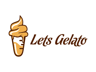 Lets Gelato logo design by JessicaLopes