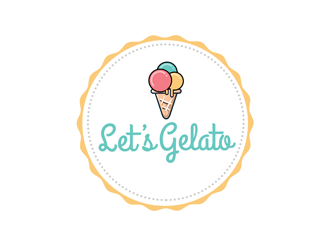 Lets Gelato logo design by kunejo