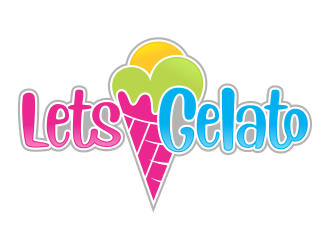 Lets Gelato logo design by FriZign