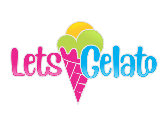 Lets Gelato logo design by FriZign