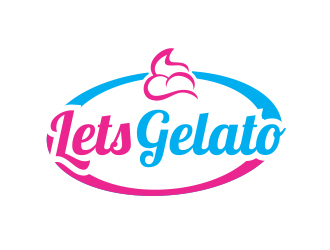 Lets Gelato logo design by MarkindDesign