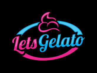 Lets Gelato logo design by MarkindDesign