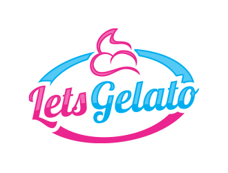 Lets Gelato logo design by MarkindDesign