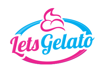 Lets Gelato logo design by MarkindDesign