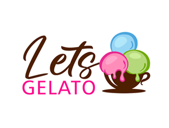 Lets Gelato logo design by ingepro