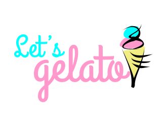 Lets Gelato logo design by Day2DayDesigns