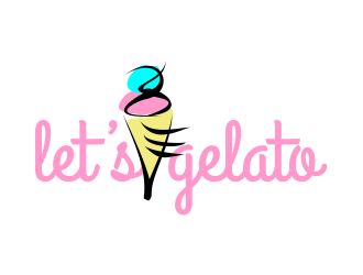 Lets Gelato logo design by Day2DayDesigns