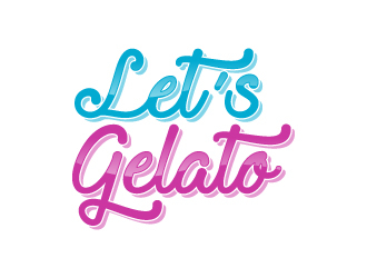 Lets Gelato logo design by pencilhand