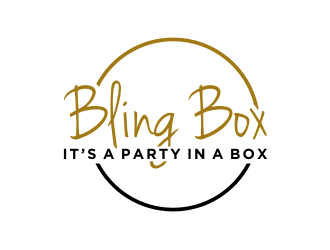 Bling Box It’s a party in a box logo design by Zhafir