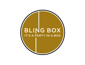 Bling Box It’s a party in a box logo design by Zhafir