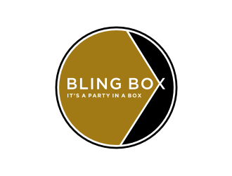 Bling Box It’s a party in a box logo design by Zhafir