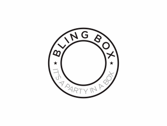 Bling Box It’s a party in a box logo design by andayani*