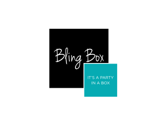 Bling Box It’s a party in a box logo design by nurul_rizkon