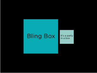 Bling Box It’s a party in a box logo design by nurul_rizkon