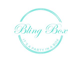 Bling Box It’s a party in a box logo design by salis17