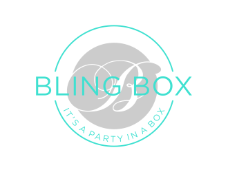 Bling Box It’s a party in a box logo design by salis17