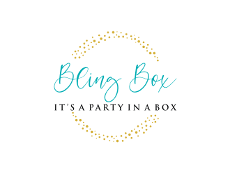 Bling Box It’s a party in a box logo design by mbamboex