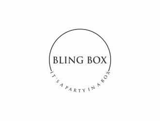 Bling Box It’s a party in a box logo design by hopee